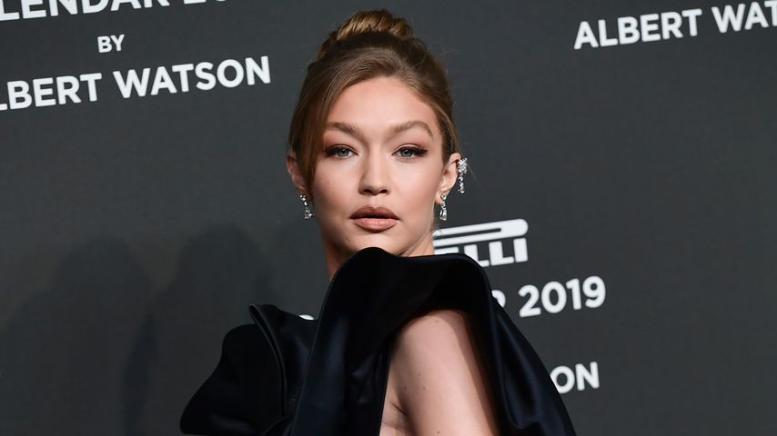 Gigi Hadid posiert, Dezember 2015 in Milan