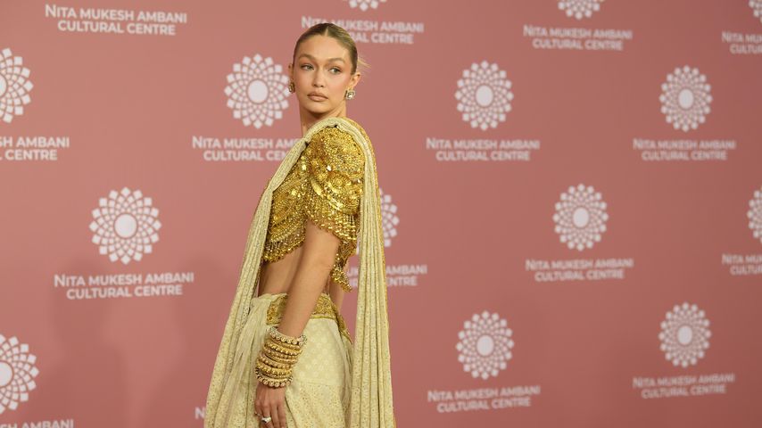 Gigi Hadid auf der Eröffnung des Nita Mukesh Ambani Cultural Centre