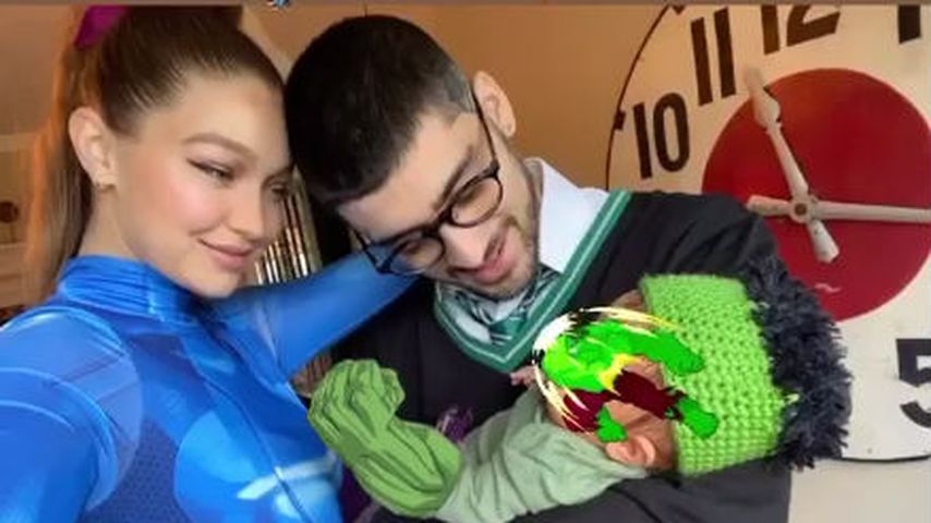 Gigi Hadid und Zayn Malik mit ihrer Tochter Khai