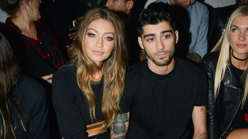 Gigi Hadid und Zayn Malik auf der Fashion Week London, 2016