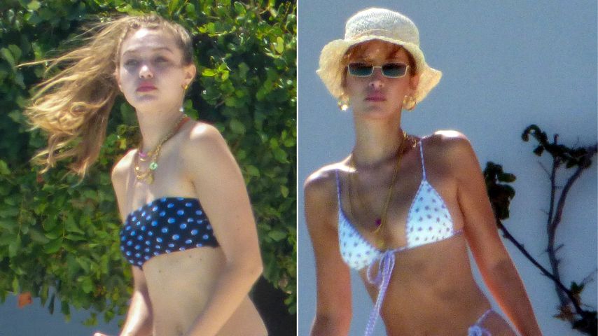 Knapper geht's kaum: Hadid-Schwestern urlauben wie Göttinnen