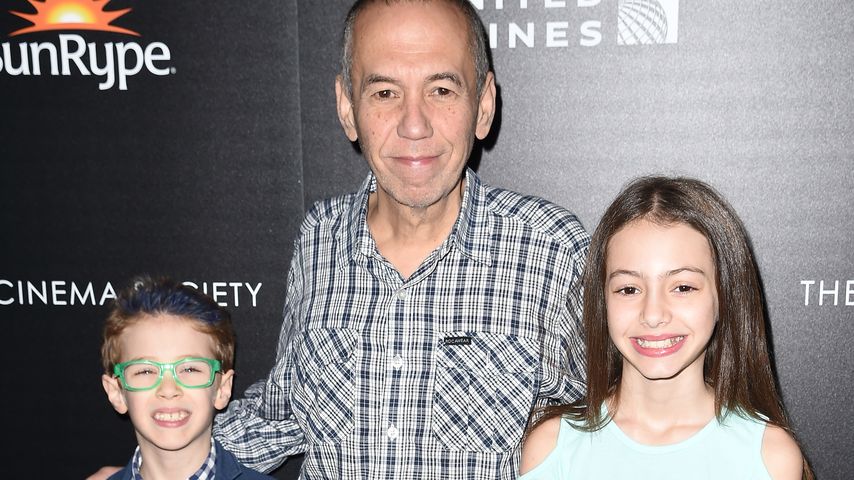 Gilbert Gottfried mit seinen Kindern Max und Lily