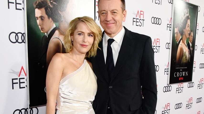 Gillian Anderson und Peter Morgan bei einem Event in Hollywood im November 2019