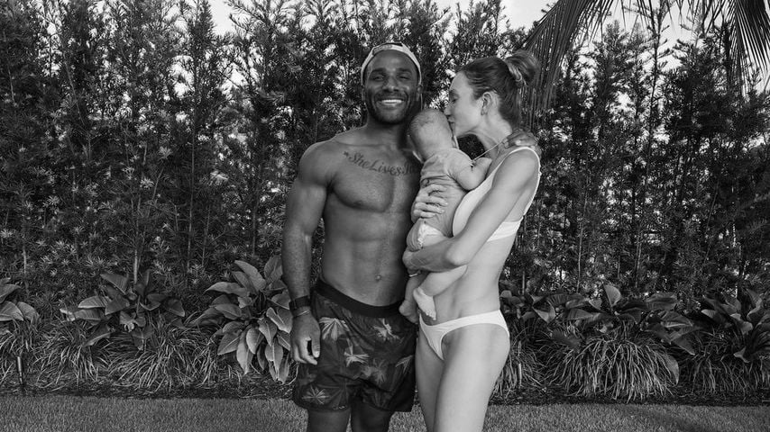 Giovani Bernard mit seiner Frau Chloé und seinem Sohn Julian