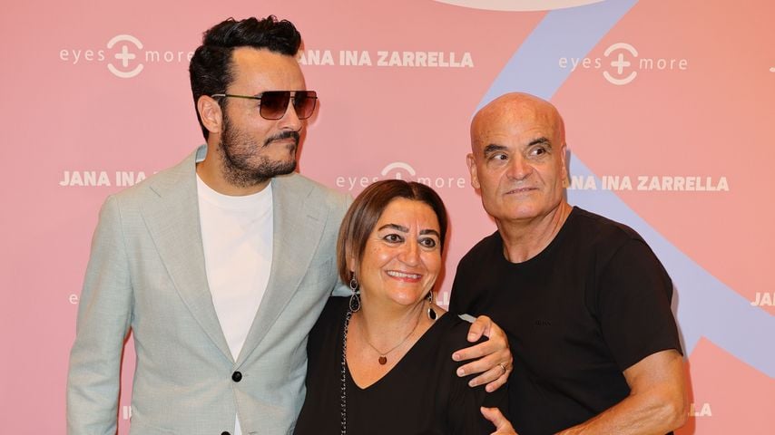 Giovanni Zarrella mit seinen Eltern Clementina Zarrella und Bruno Zarrella, August 2022