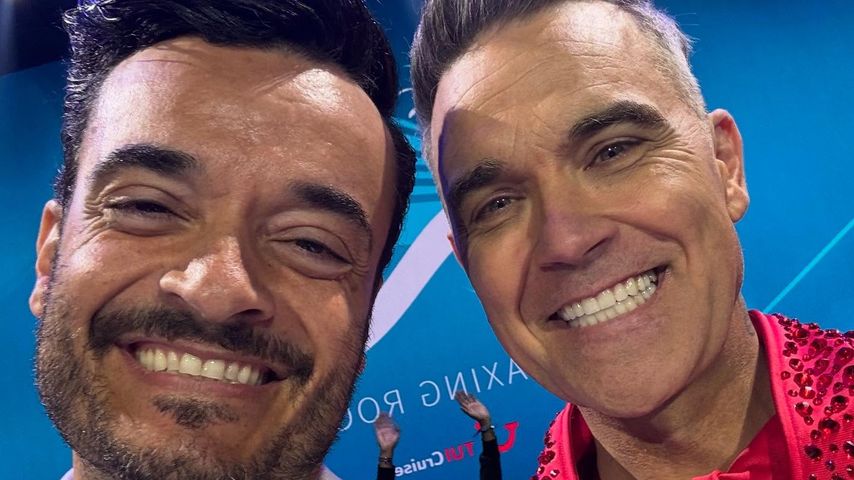 Giovanni Zarrella und Robbie Williams im April 2025