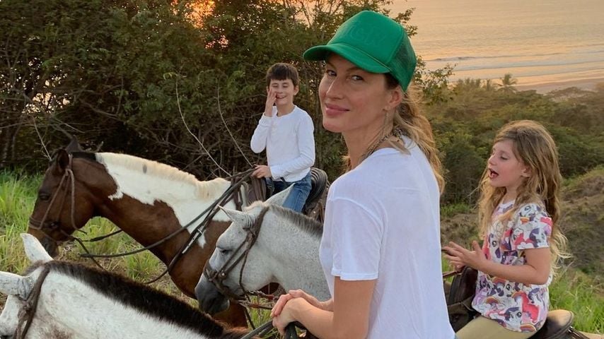 Gisele Bündchen mit ihren Kindern