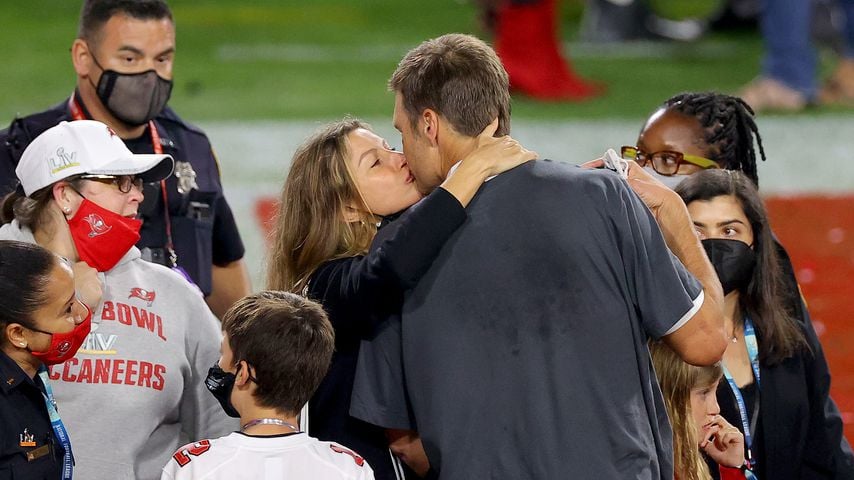 Gisele Bündchen und Tom Brady beim Super Bowl