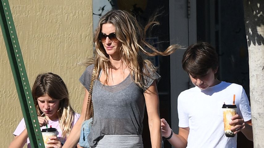 Gisele Bündchen mit ihrer Tochter Vivian Lake und ihrem Sohn Benjamin Rein