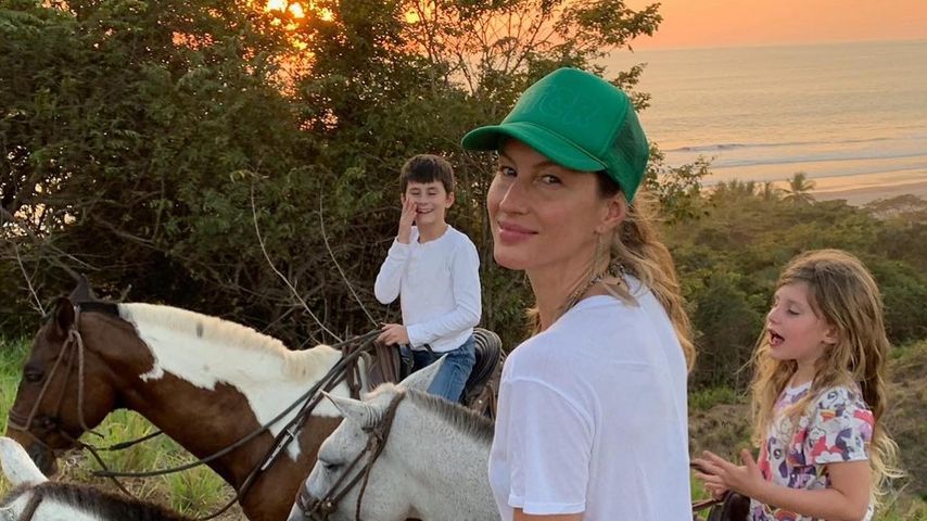 Gisele Bündchen und ihre Kinder Benjamin und Vivien