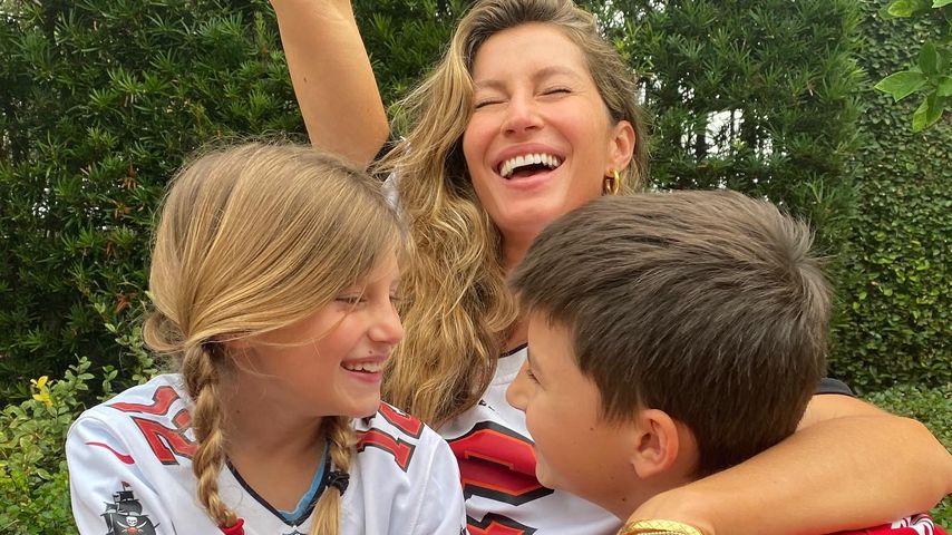 Gisele Bündchen mit ihren beiden Kindern, Januar 2021