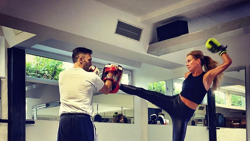 Giulia Siegel beim Box-Training