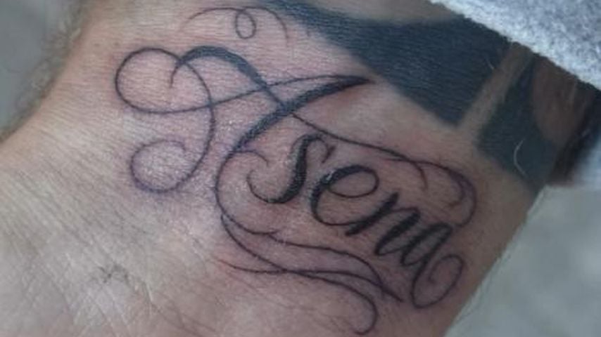 Giuliano Lorenzo Hedigers "Asena"-Tattoo