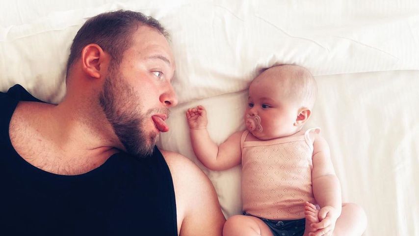 Giulio Arancio mit seiner Tochter, Mai 2019