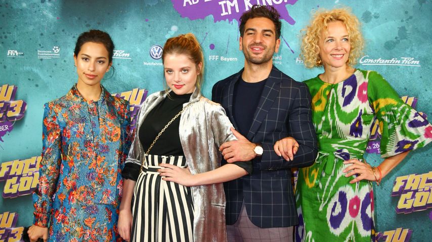 Gizem Emre, Jella Haase, Elyas M'Barek und Katja Riemann bei der "Fack Ju Göhte 3" Premiere