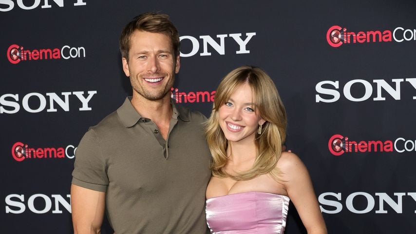 Glen Powell und Sydney Sweeney im April 2023