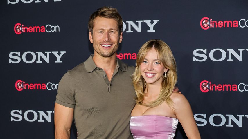 Glen Powell mit Sydney Sweeney bei der Promo von "Anyone But You"