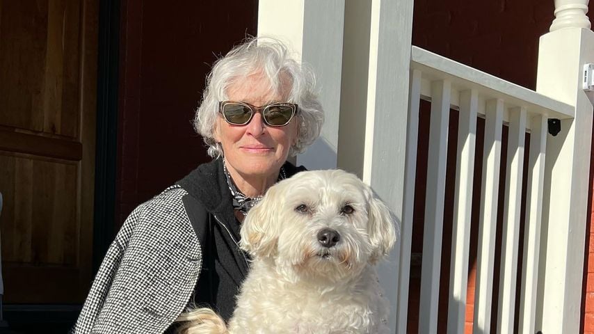 Glenn Close und ihr Hund Sir Pippin