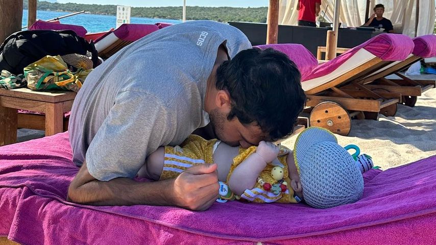 Goffredo Cerza mit seinem Sohn
