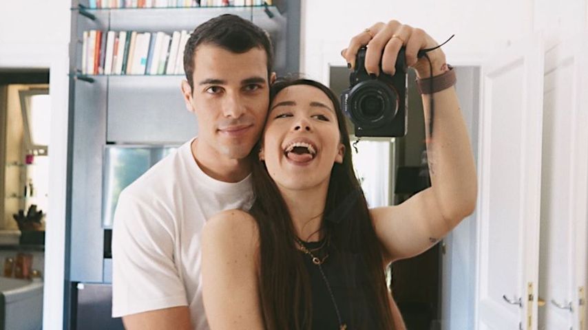 Goffredo Cerza und Aurora Ramazzotti, Juni 2020