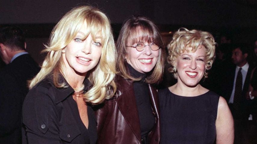 Goldie Hawn, Diane Keaton und Bette Midler bei der Premiere von "Club der Teufelinnen", 1996