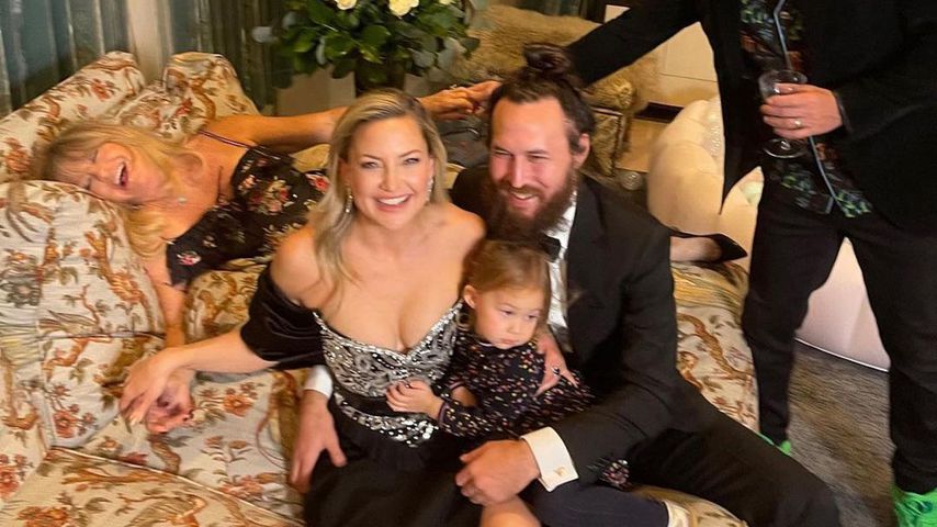 Goldie Hawn, Kate Hudson, Oliver Hudson, Danny Fujikawa und Rani Rose Hudson Fujikawa