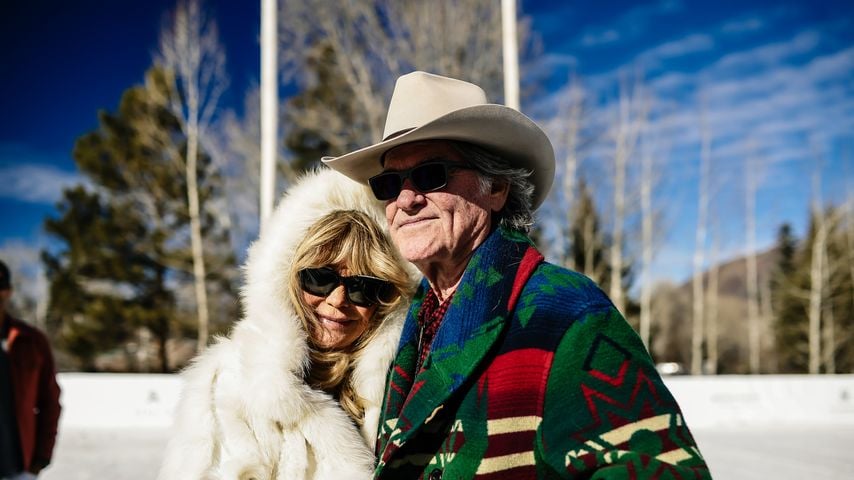 Goldie Hawn und Kurt Russell strahlen verliebt in Aspen