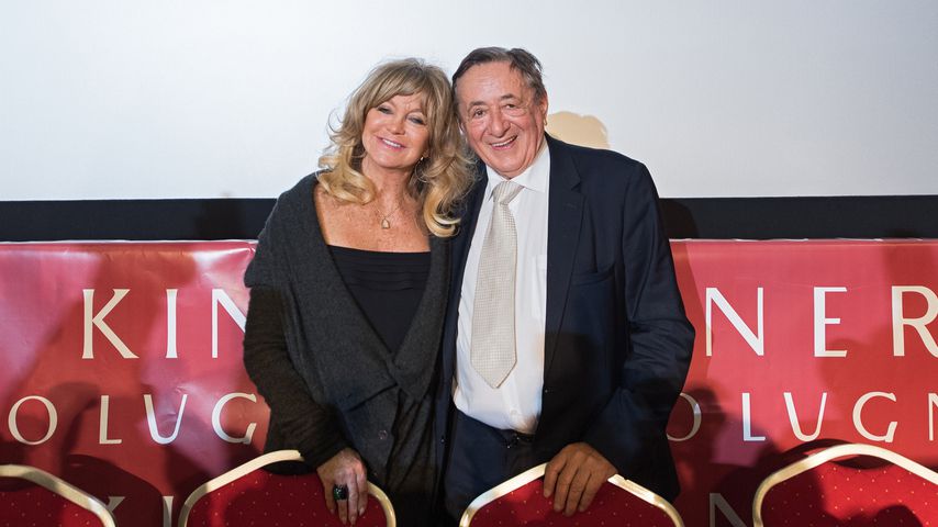 Goldie Hawn und Richard Lugner bei einer Pressekonferenz für den Wiener Opernball 2017