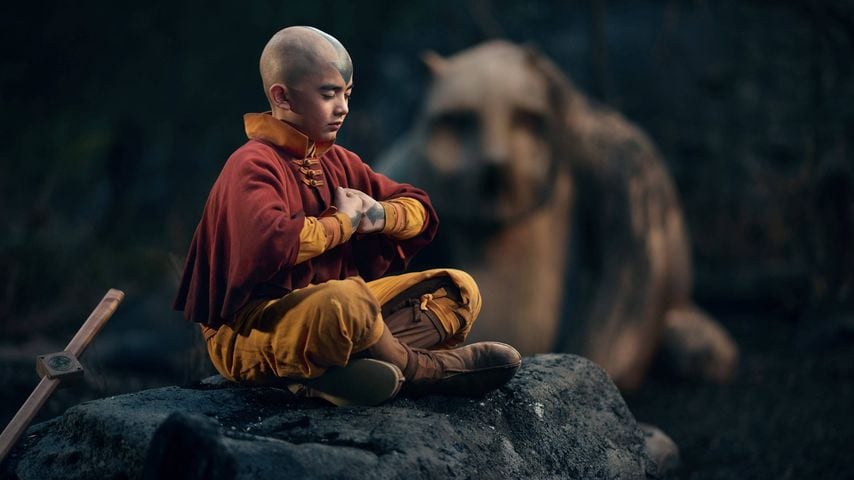 Gordon Cormier als Aang in "Avatar: The Last Airbender" (Staffel 1), Netflix-Produktion