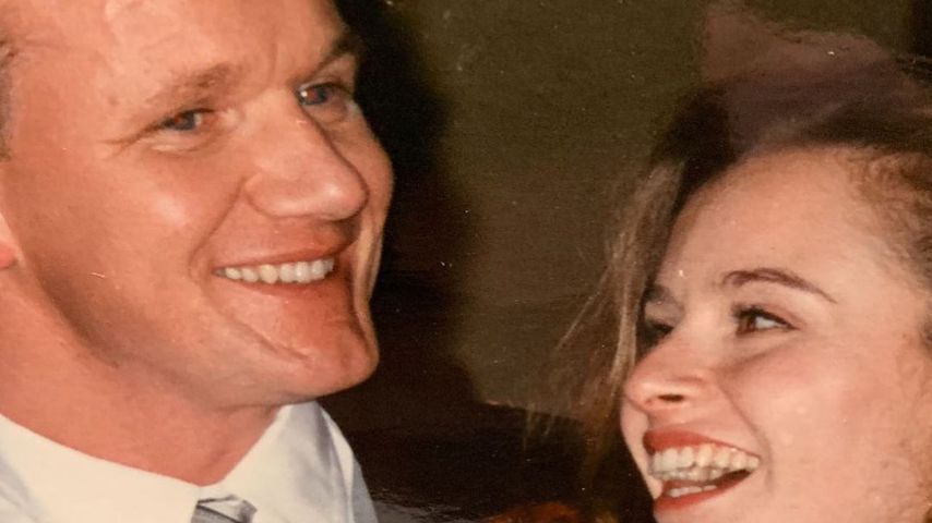 Gordon und Tana Ramsay an ihrem Hochzeitstag im Dezember 1996