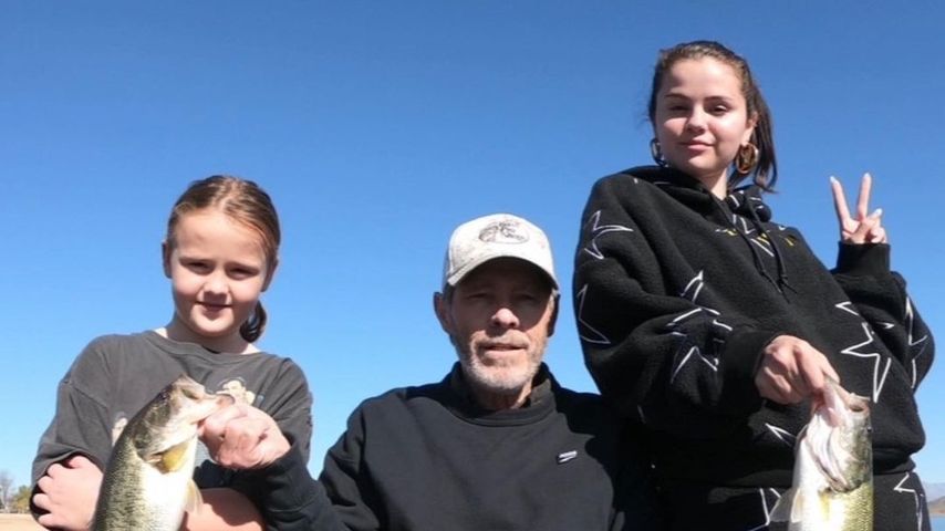 Gracie Teefey, David Cornett und Selena Gomez beim Fischen im März 2023