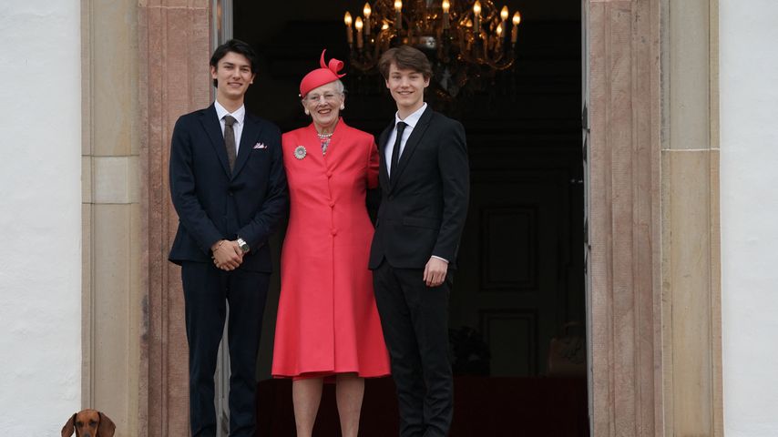Graf Nikolai, Königin Margrethe und Graf Felix, Mai 2021