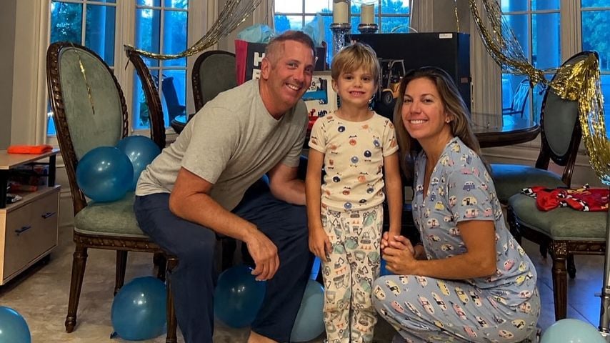 Greg Biffle, sein Sohn Ryder und Ehefrau Cristina, September 2025