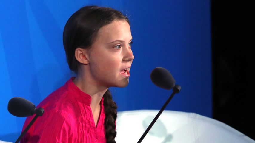 Greta Thunberg während ihrer Rede vor den Vereinten Nationen im September 2019