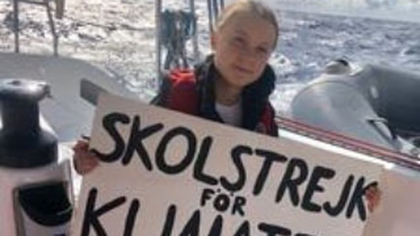 Greta Thunberg auf See im November 2019