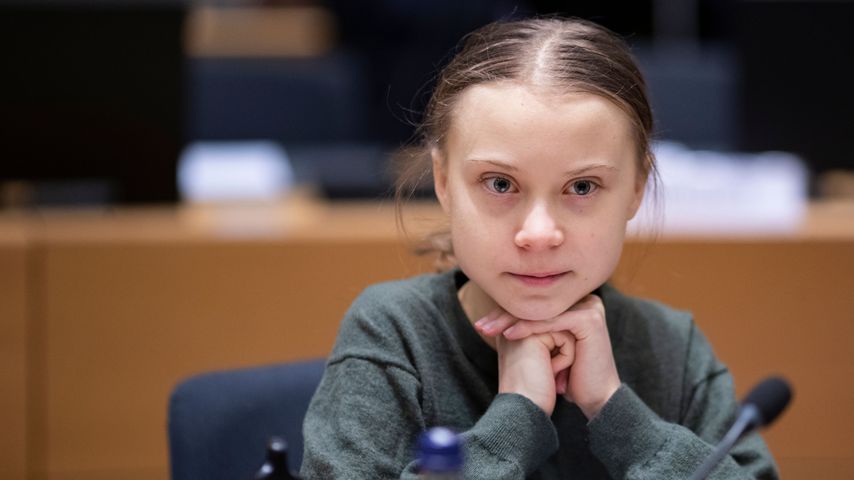 Greta Thunberg in Brüssel im März 2020