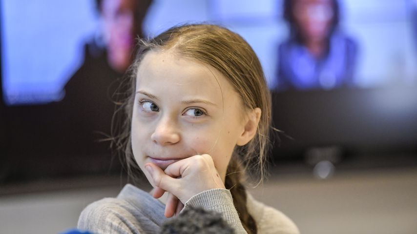 Greta Thunberg bei einer Pressekonferenz in Stockholm im Januar 2020