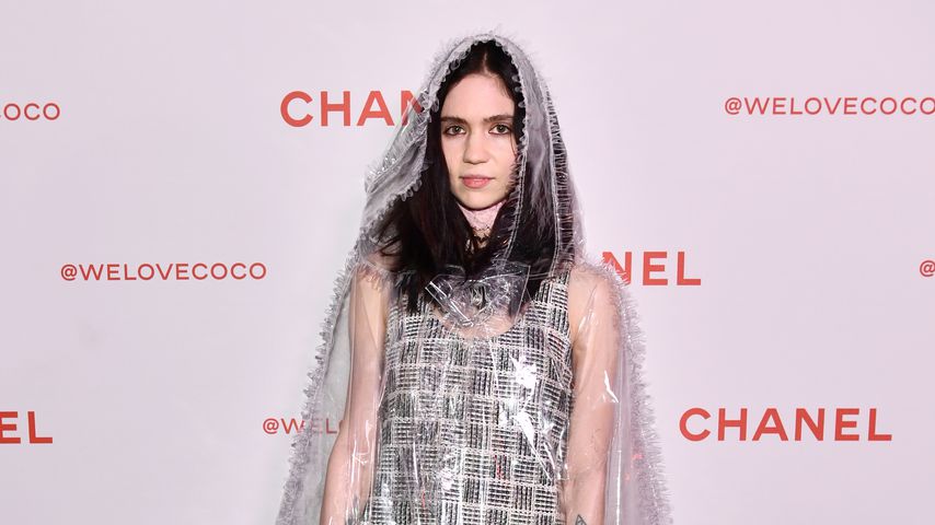Grimes bei einer Chanel-Party, Februar 2018