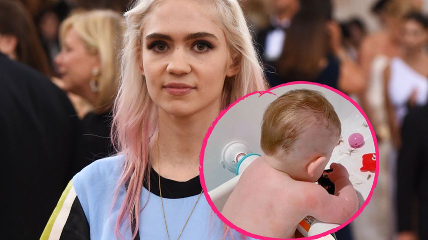 Süß! Grimes verpasst ihrem Söhnchen Wikinger-Haarschnitt