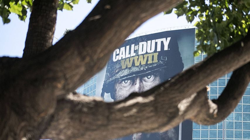 "Call of Duty: WWII"-Werbeplakat in Los Angeles