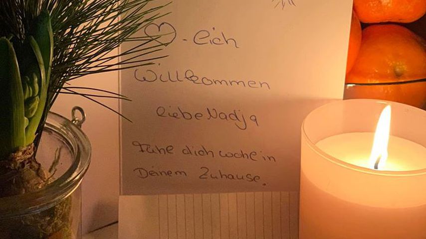Willkommenskarte an Nadja Abd el Farrag