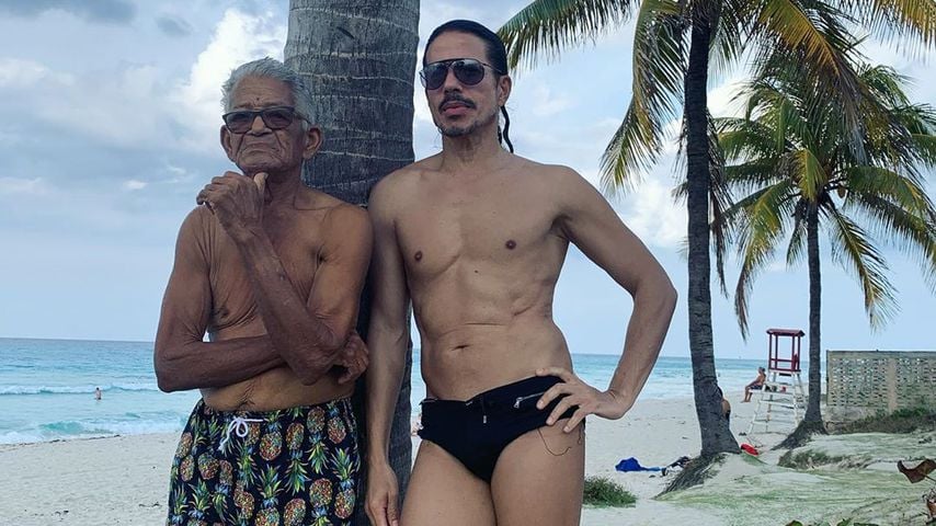 Jorge Gonzalez zeigt seinen fitten Papa (98) in Badehose!