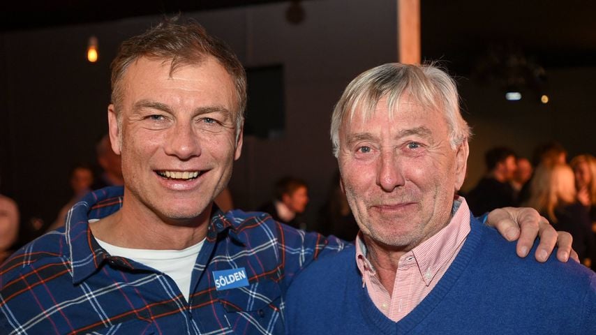 Günther Mader und Roland Collombin beim TirolBerg während der Ski-WM 2017 in St. Moritz