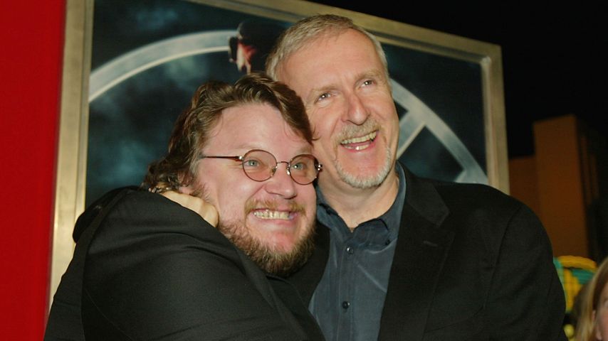 Guillermo del Toro und James Cameron auf der "Hellboy"-Premiere 2004
