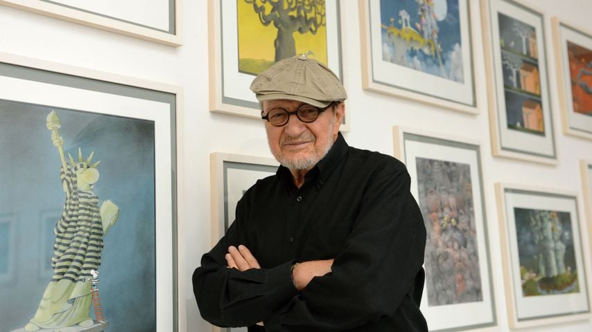 Guillermo Mordillo bei seiner Ausstellung 2012