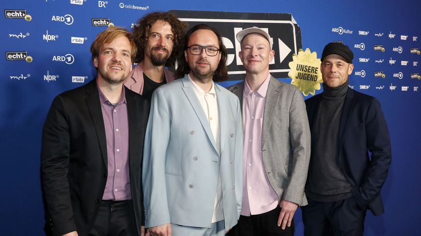 Gunnar Astrup, Andreas Puffpaff, Kim Frank, Florian Sump und Kai Fischer von Echt im November 2023