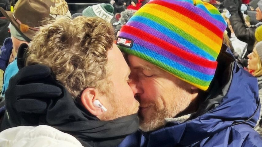 Gus Kenworthy und Adam Umhoefer im Januar 2022 in Aspen