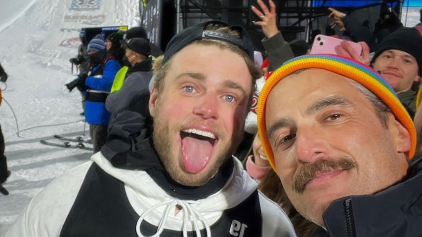Gus Kenworthy und Douglas Friedman im Januar 2022 in Aspen