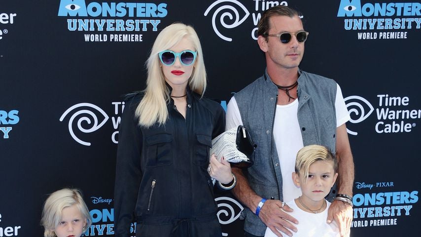 Gwen Stefani und Gavin Rossdale mit ihren Söhnen Zuma und Kingston