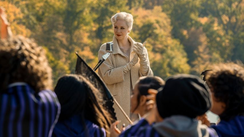 Gwendoline Christie in "Wednesday"